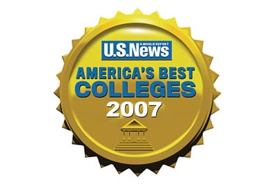 America's Best Colleges seal awarded by U.S. News and World Report