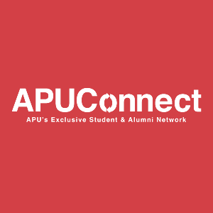 apuconnect logo in red brick