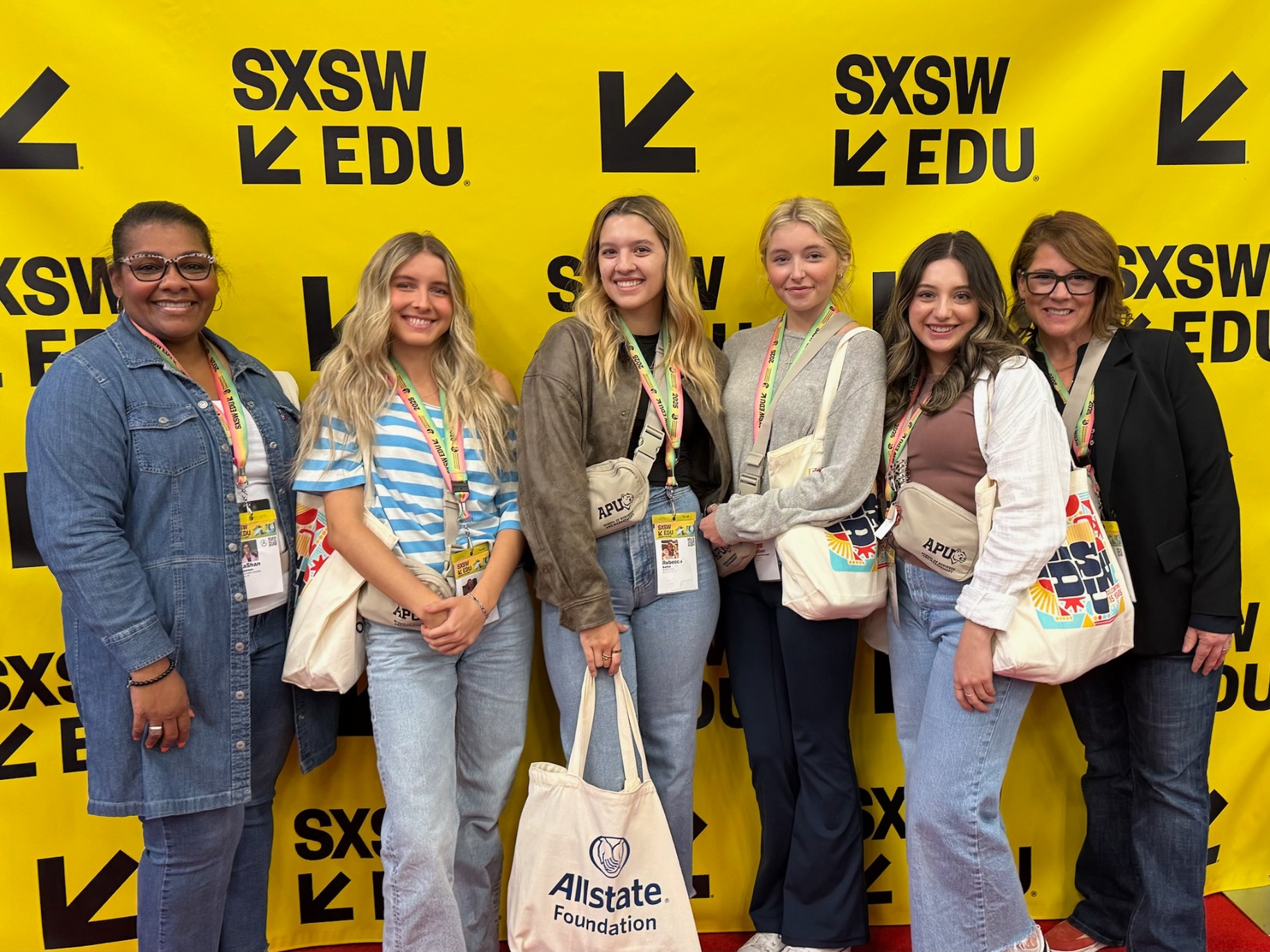 APU students and faculty pose at the annual South By Southwest EDU Conference