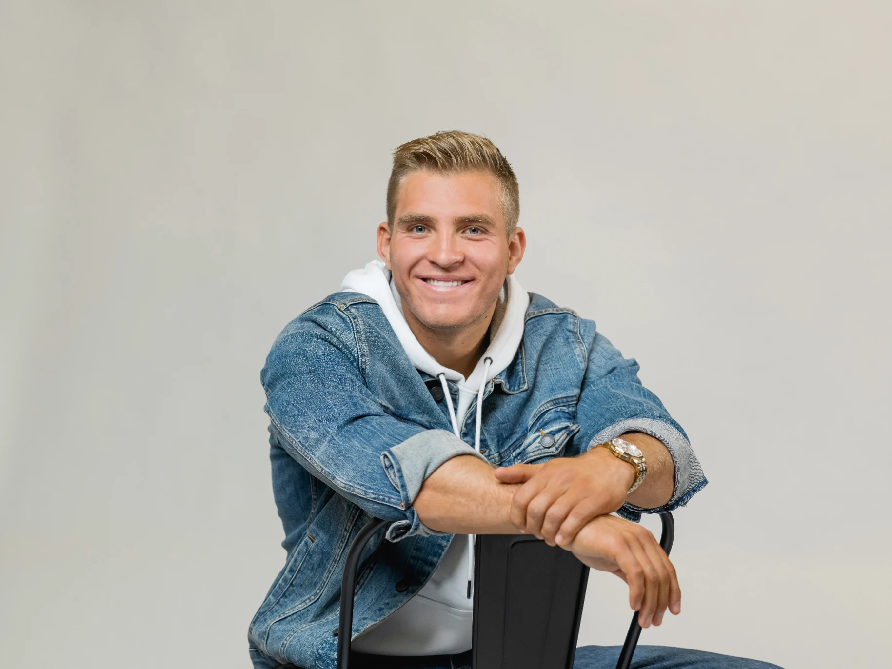 Austin Kramer smiles for a photo.