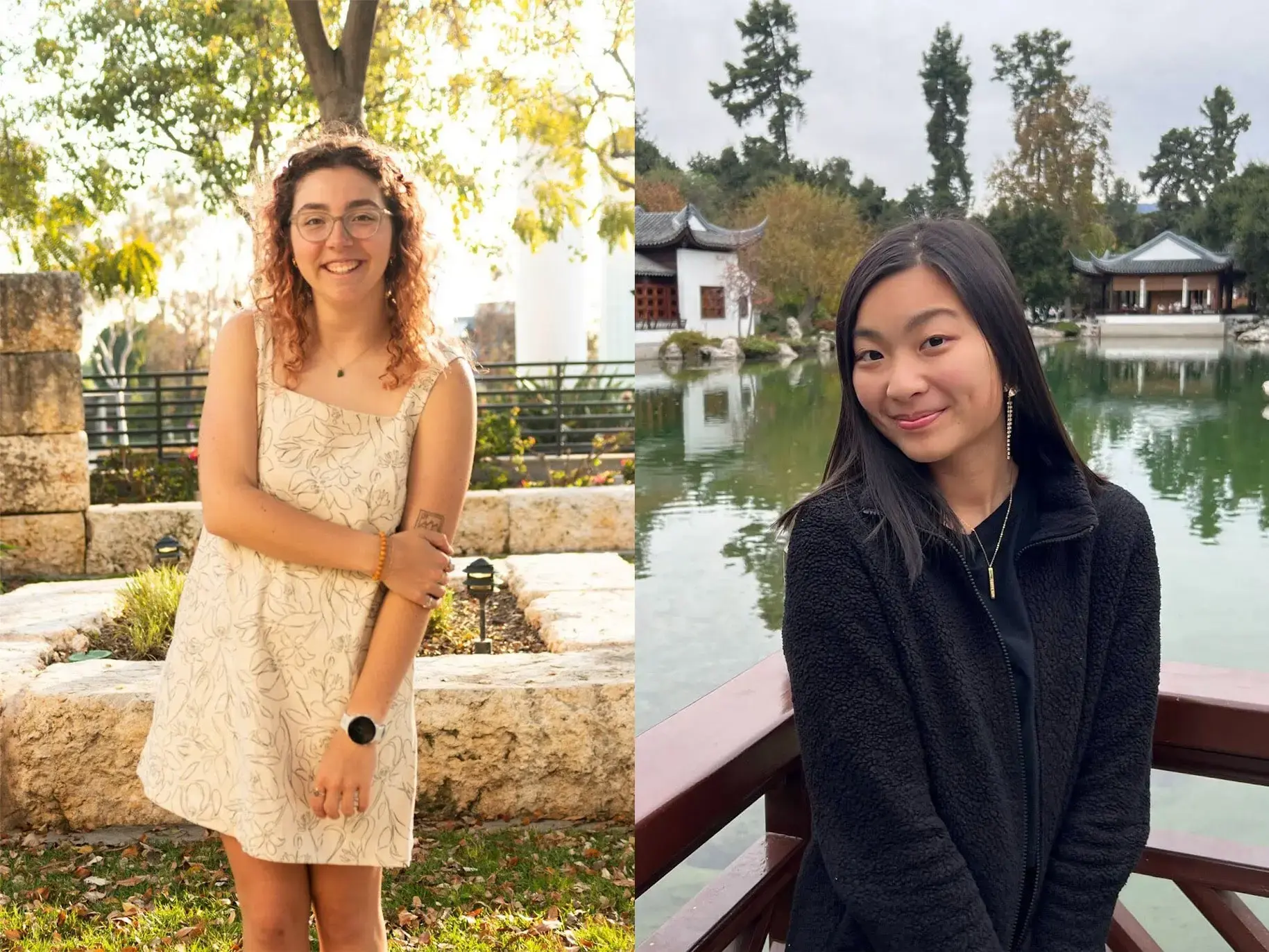 Left: Hannah Grace Ciccari, right: Evie Huang
