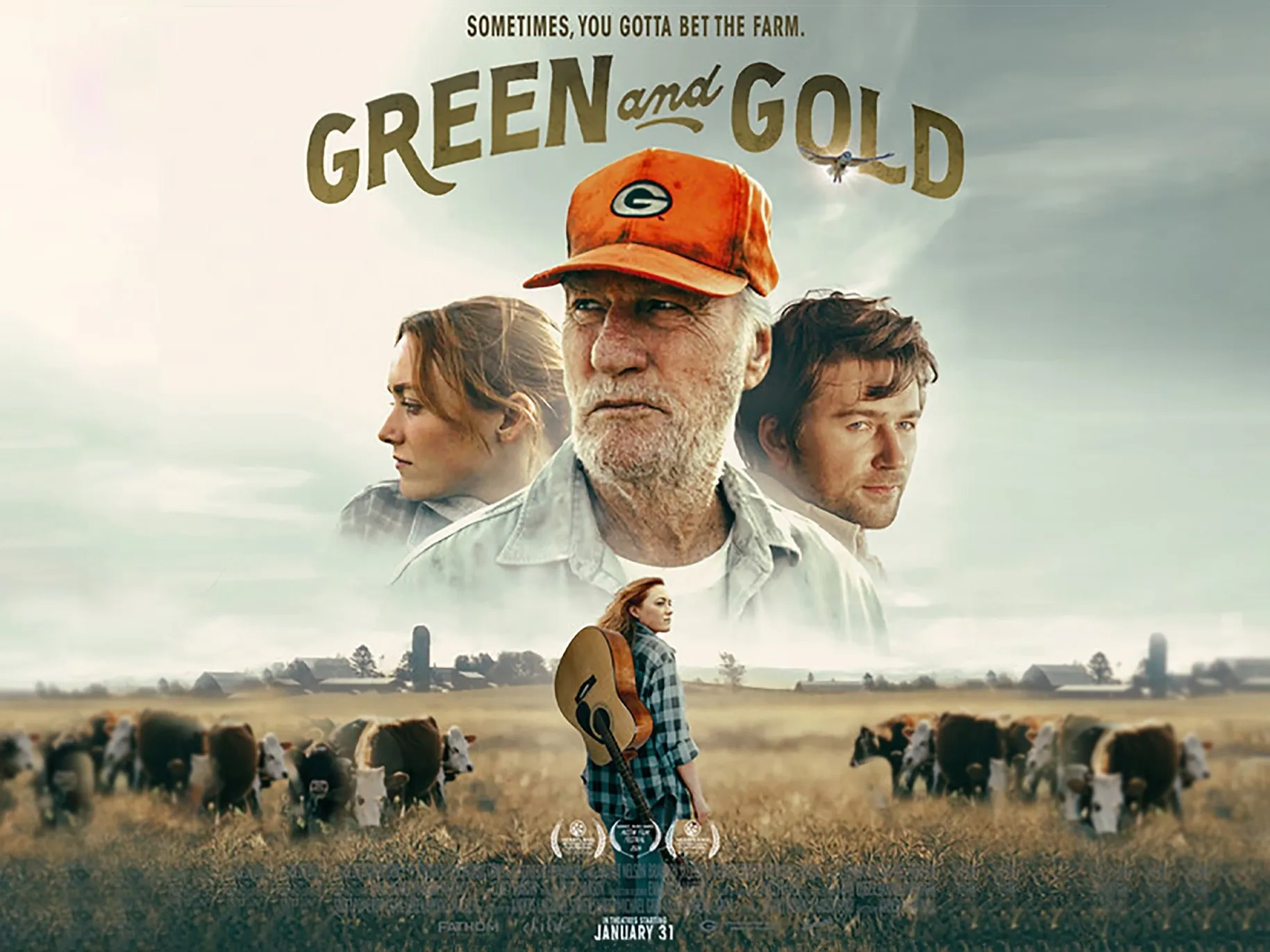 the movie poster for Green and Gold says