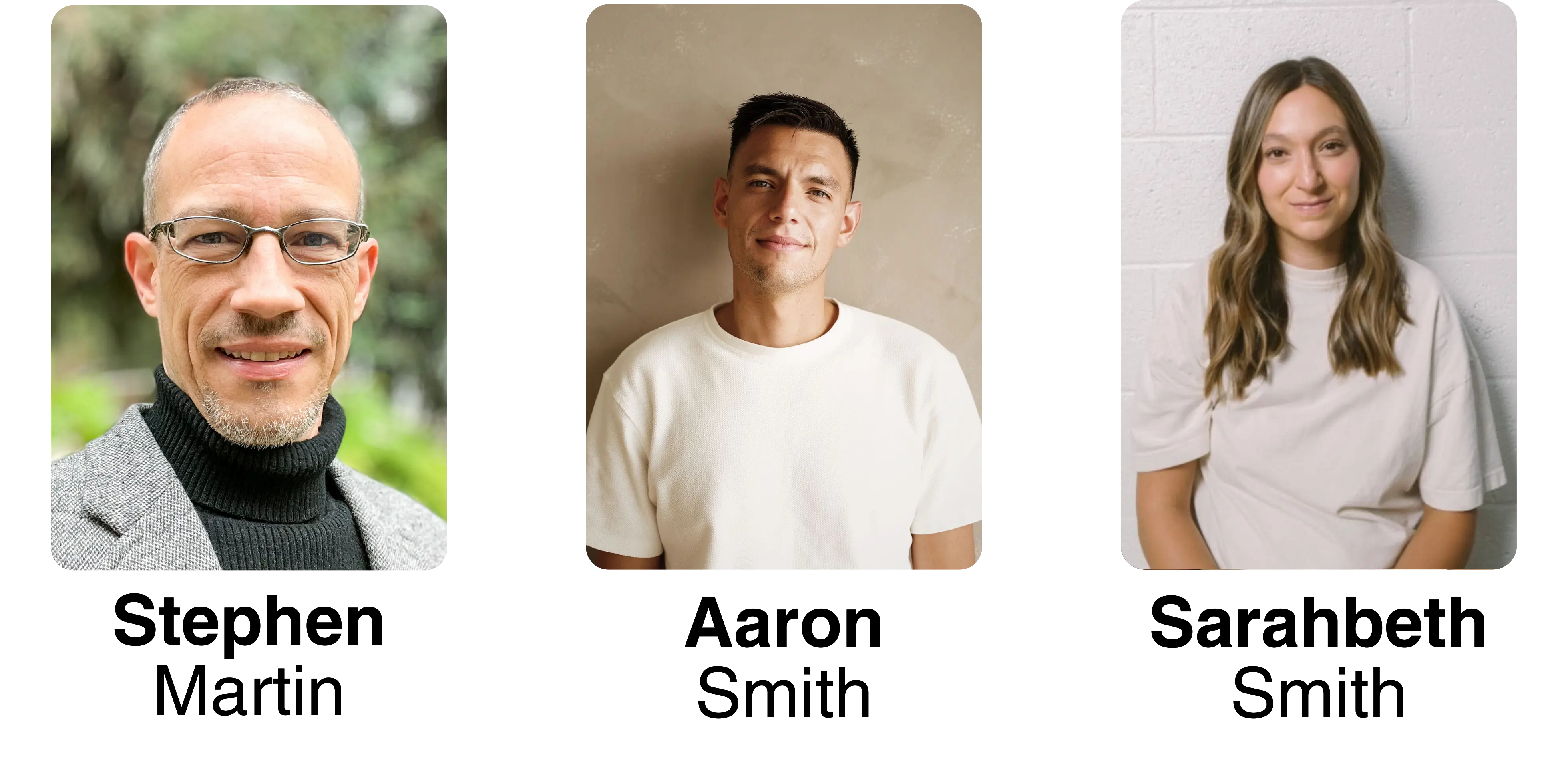 Keynote speakers include Stephen Martin, Aaron Smith, and Sarahbeth Smith.