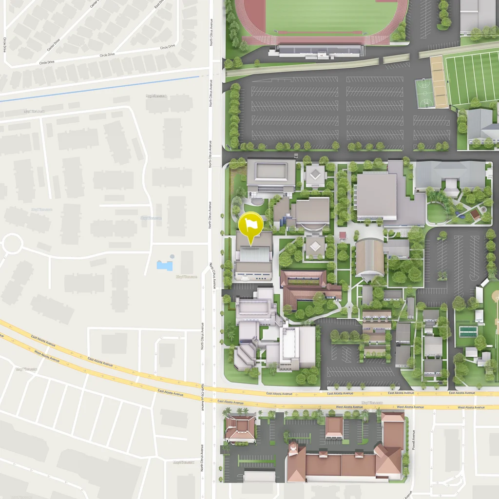 static map of the school of accounting's location