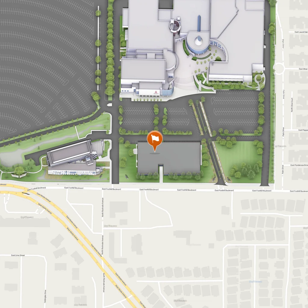 static map of the human resource's location