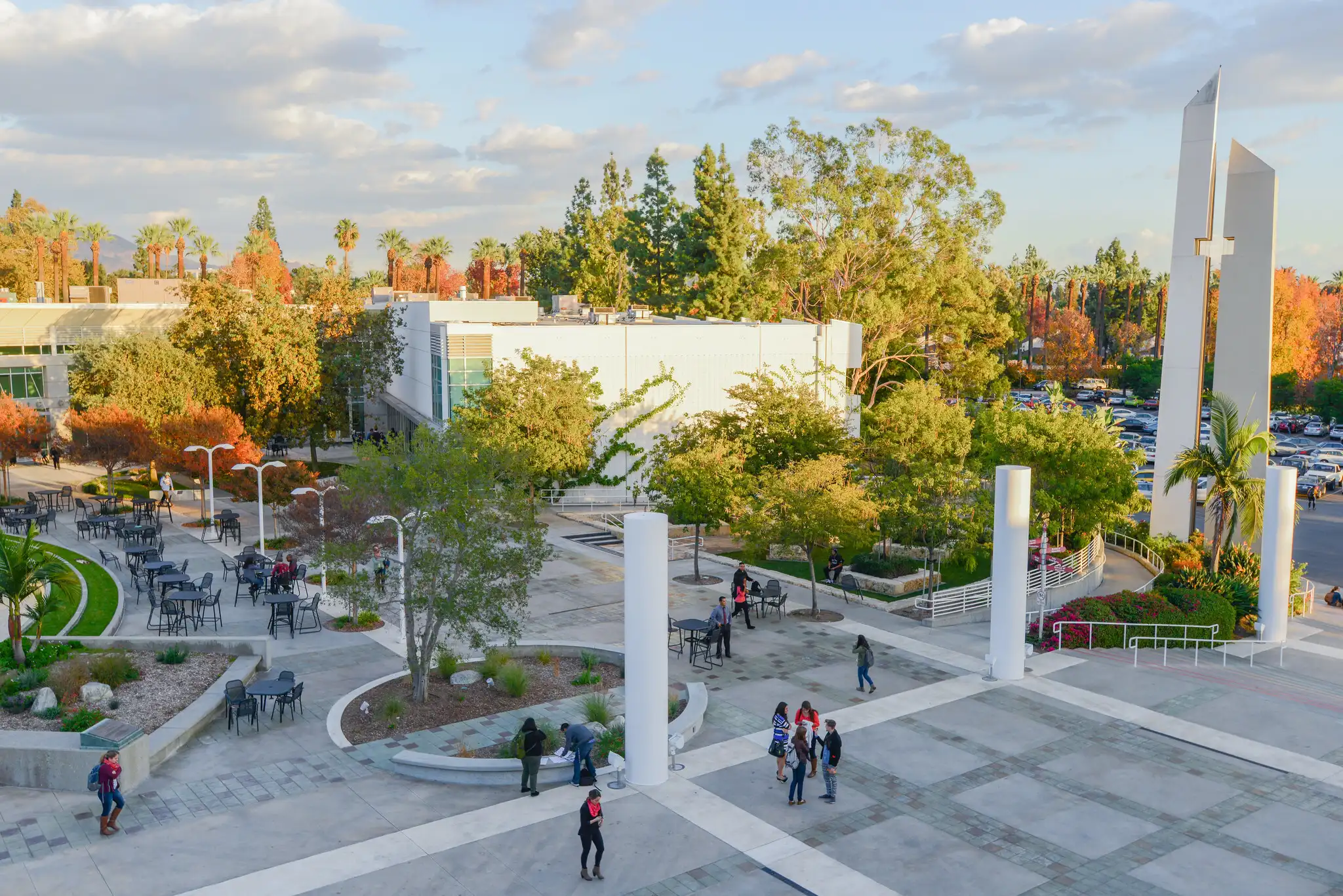 aerial image of apu's west campus