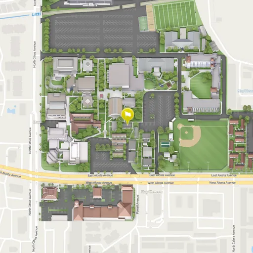 static map of academic service-learning's location