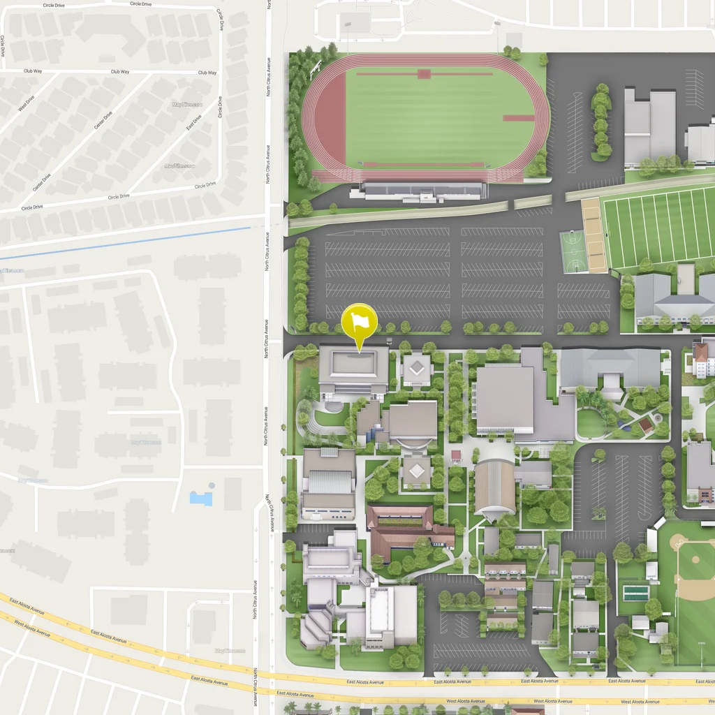 static map of welcome center location