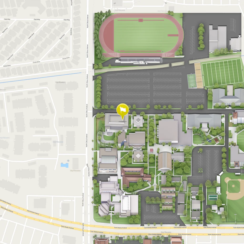 static map of department of social work location