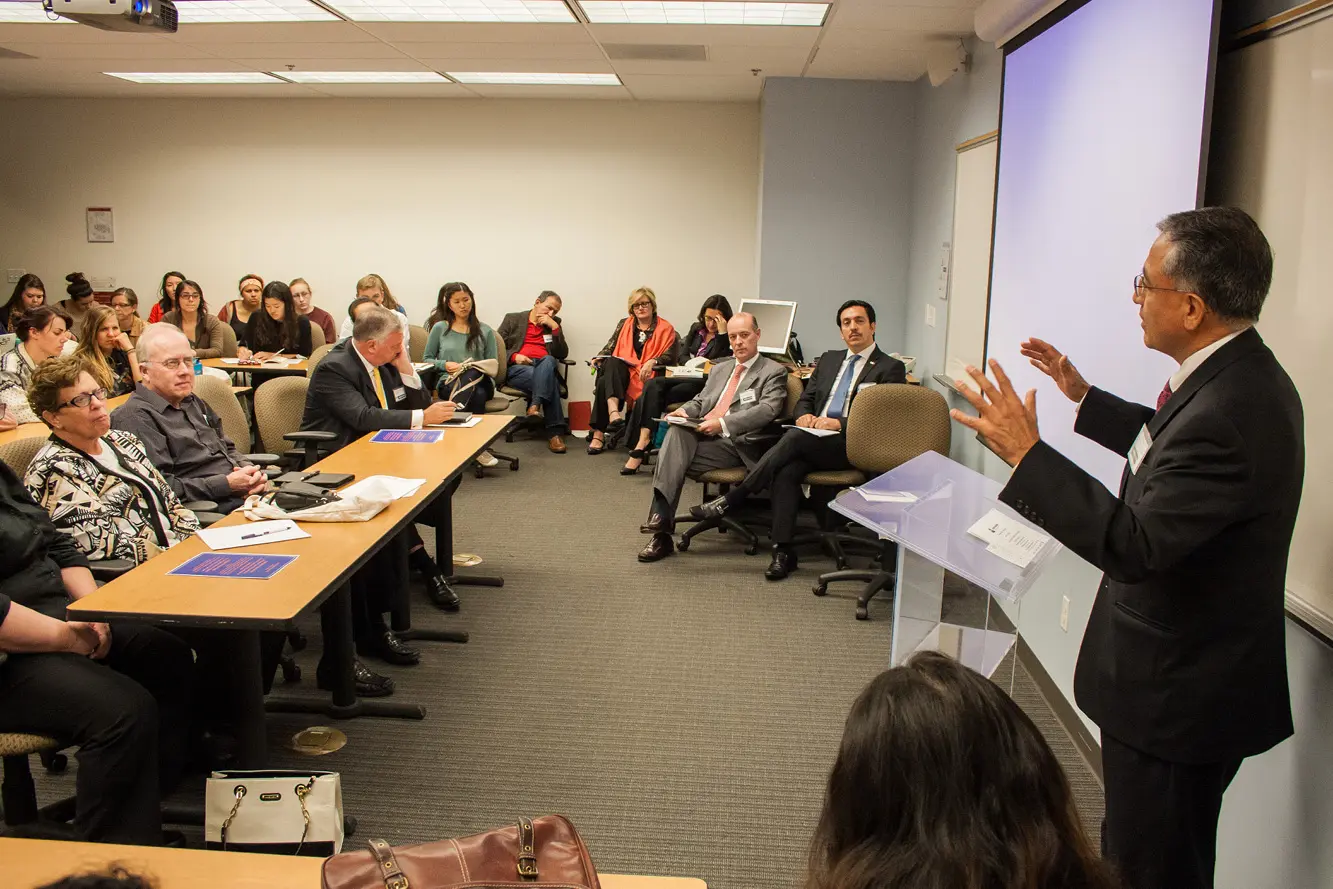 Crowd listening to speaker