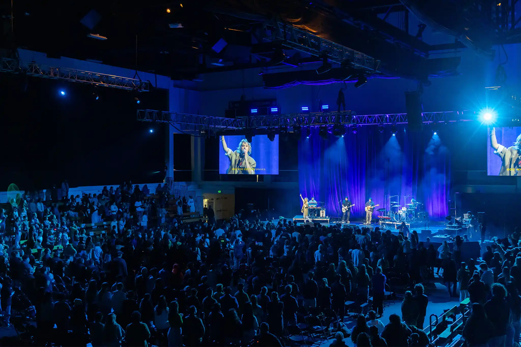 A packed Felix Event Center concert