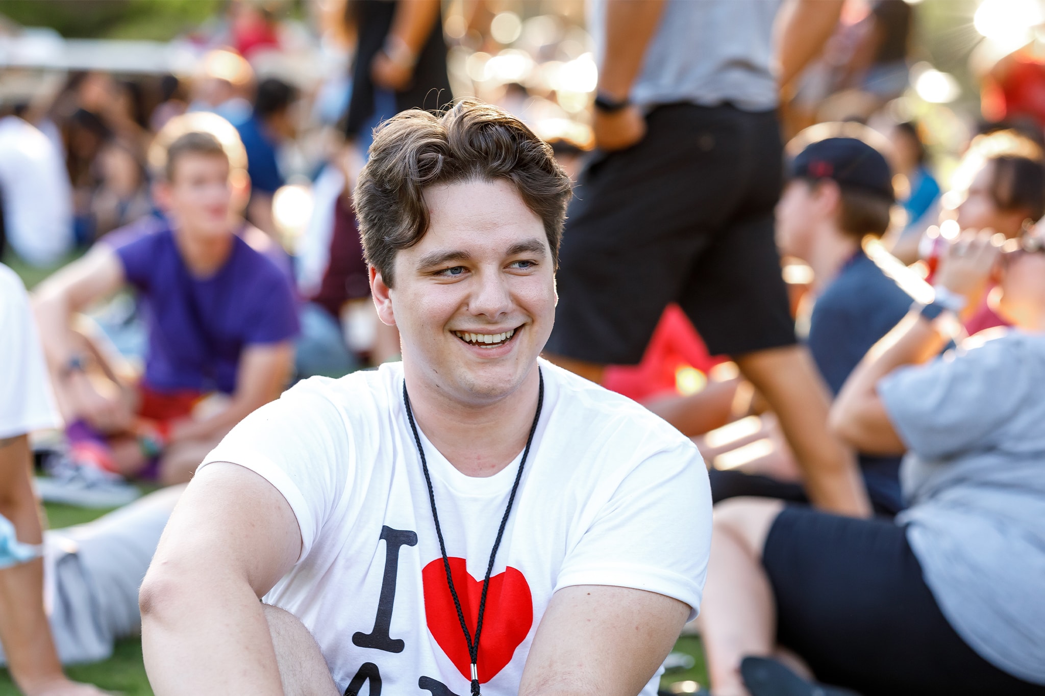 Student smiling