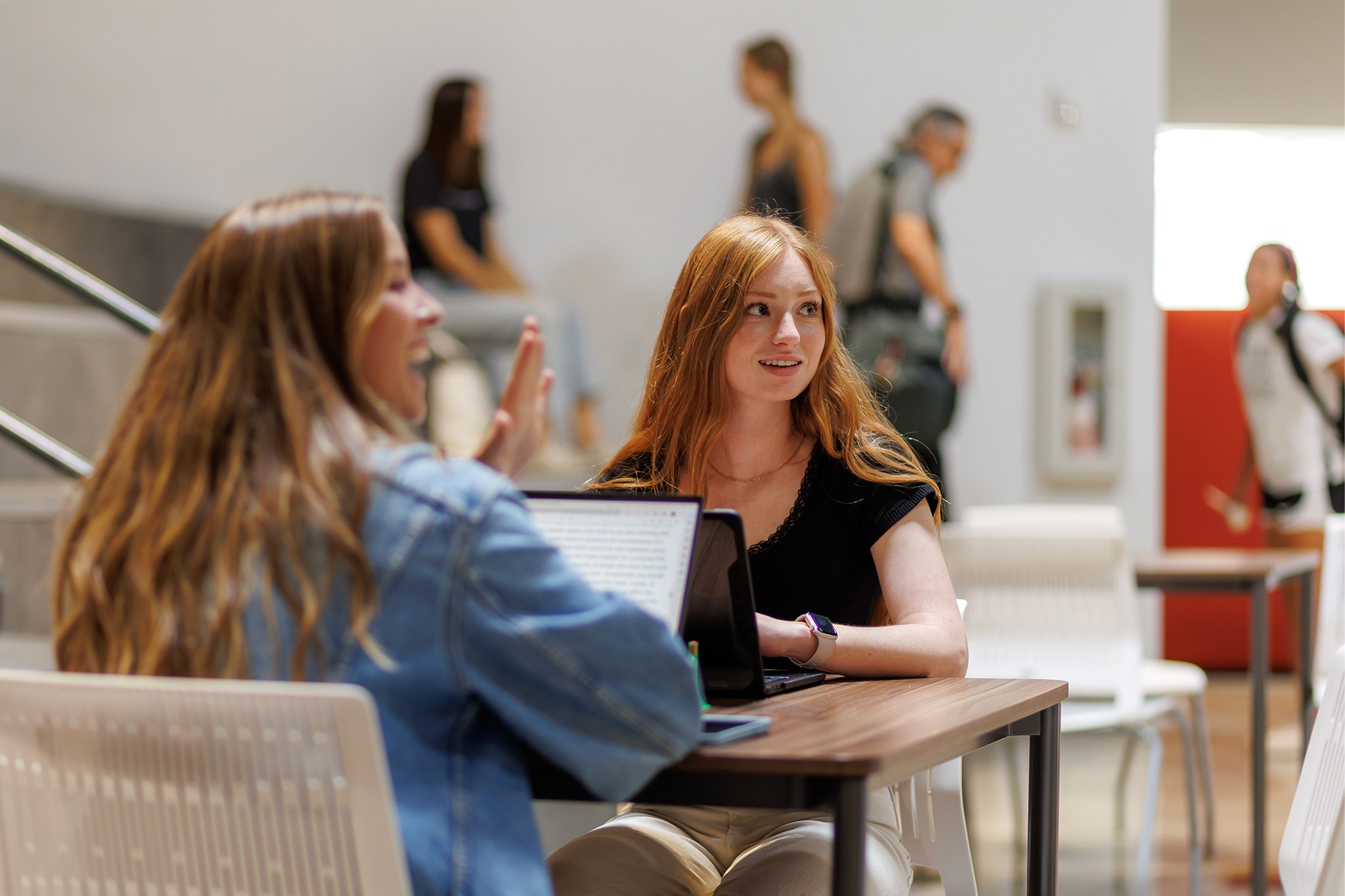 Students in Duke Commons