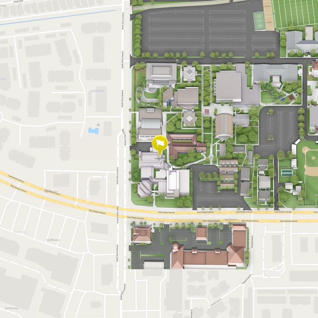 static map for fulbright's location