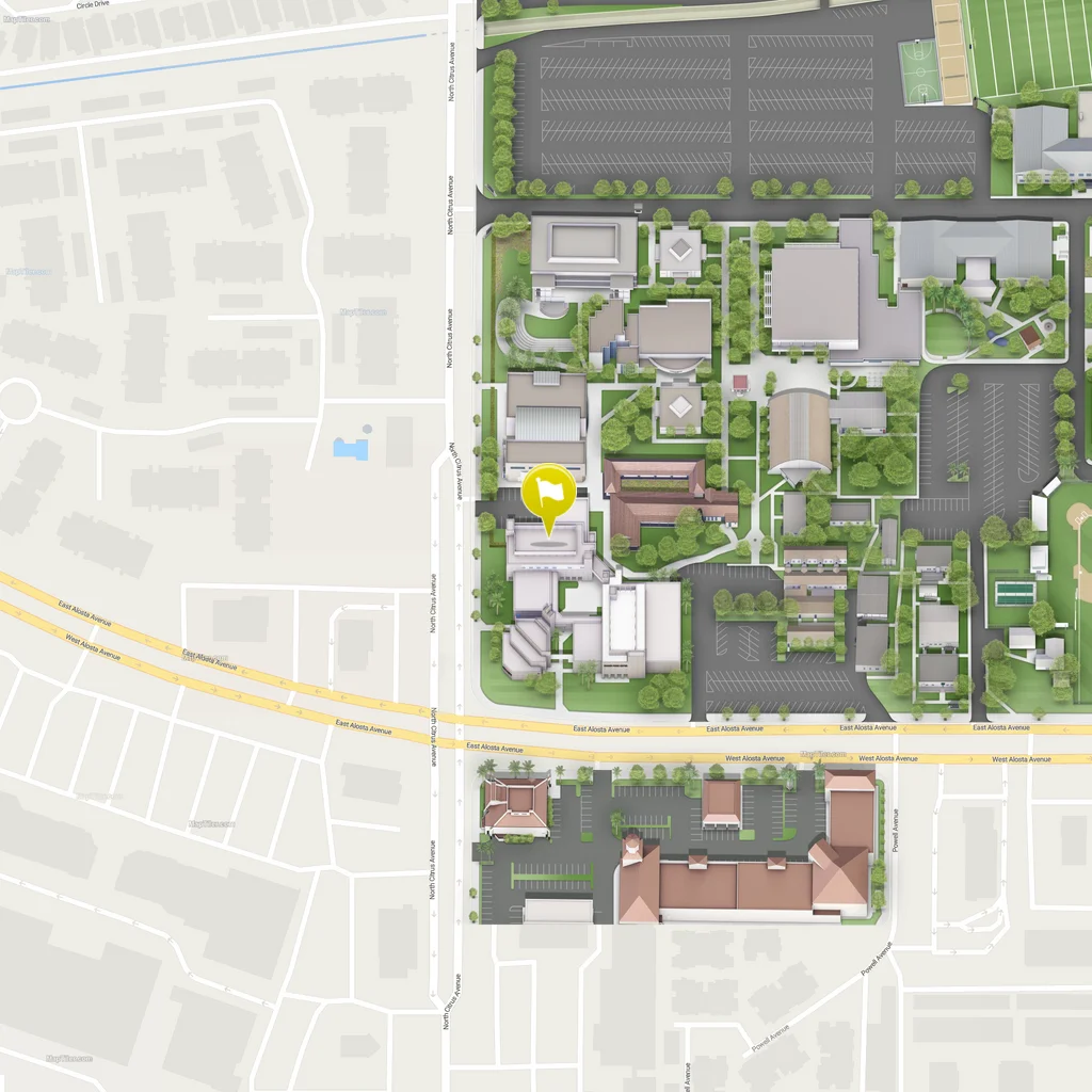 static map of ronald building's location