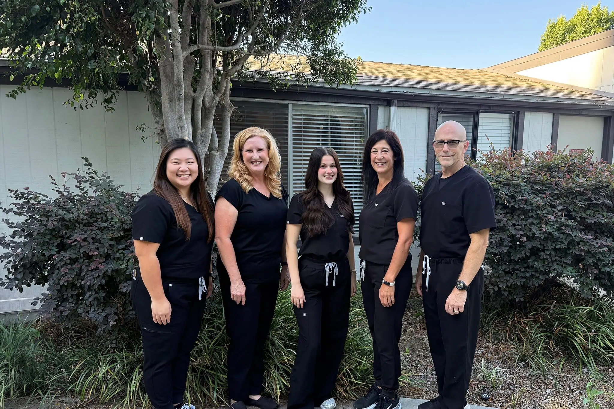Health center staff members group photo