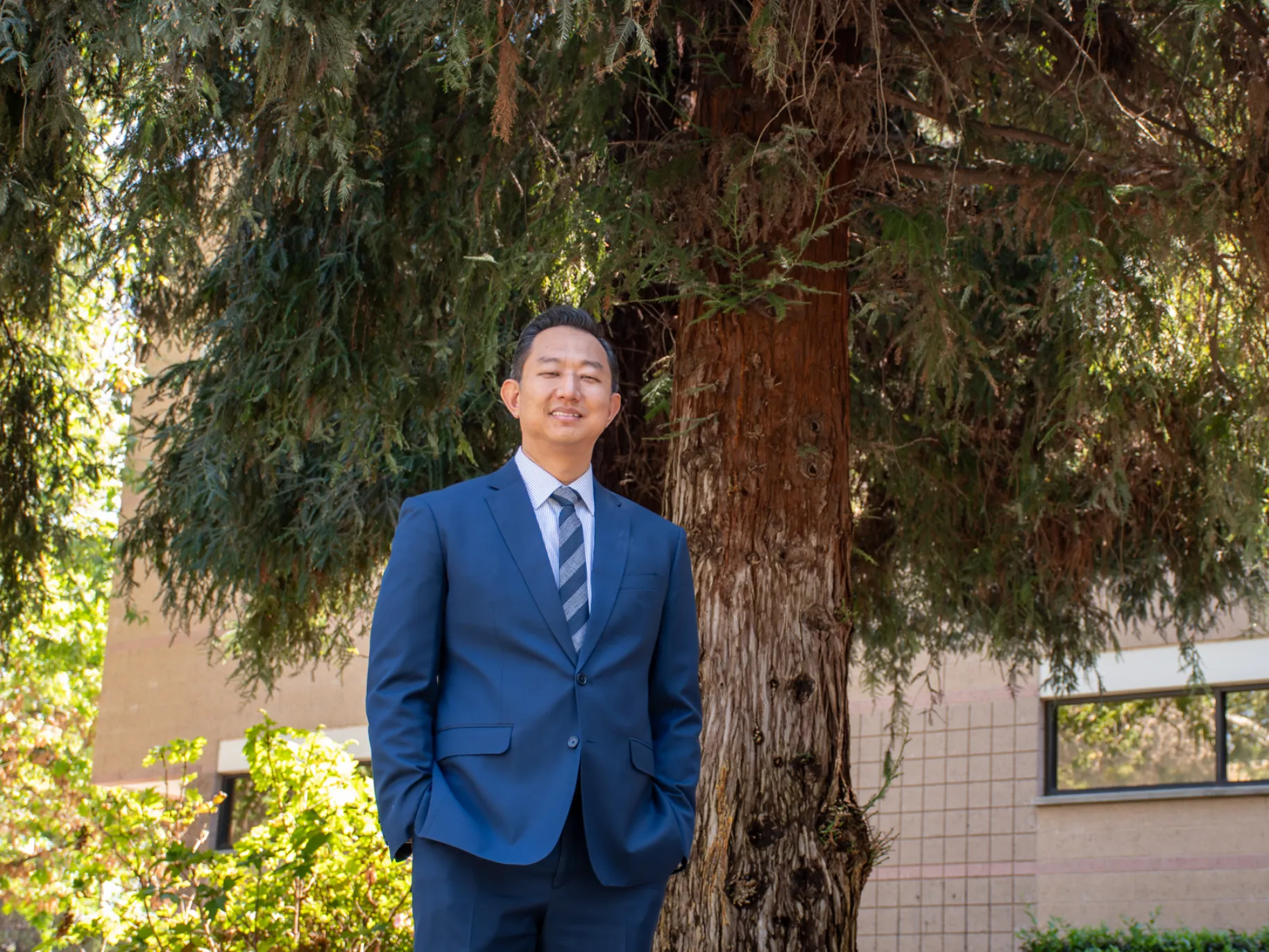 David Shynn smiles in the Wynn Ampitheatre.