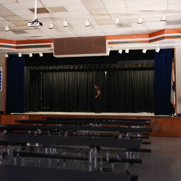 Darnell at former school stage