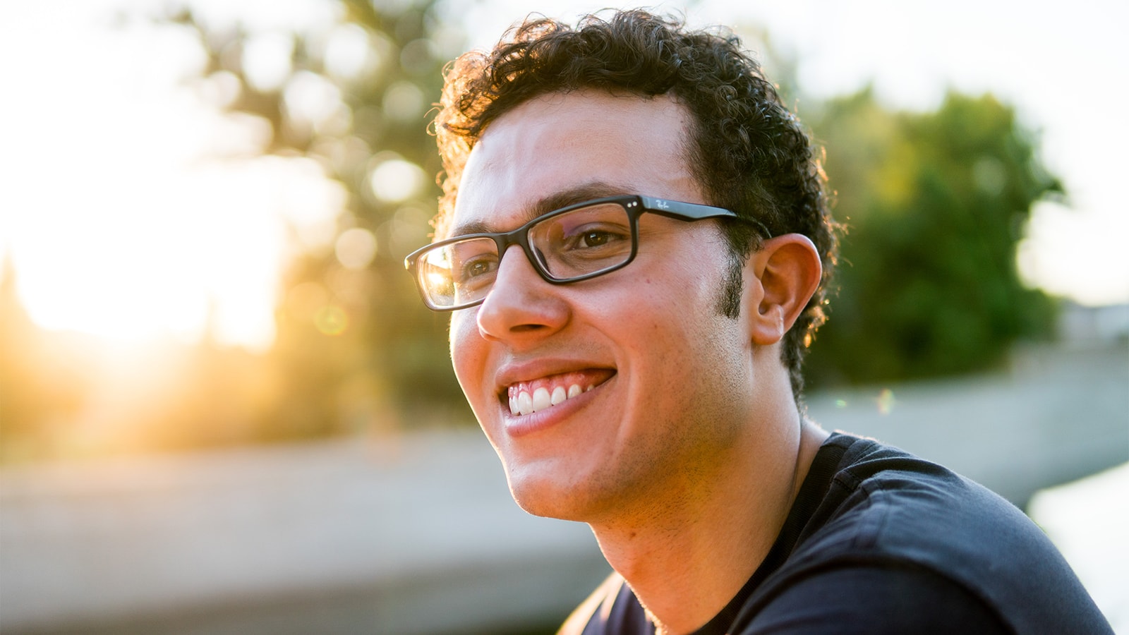 Gabriel smiling