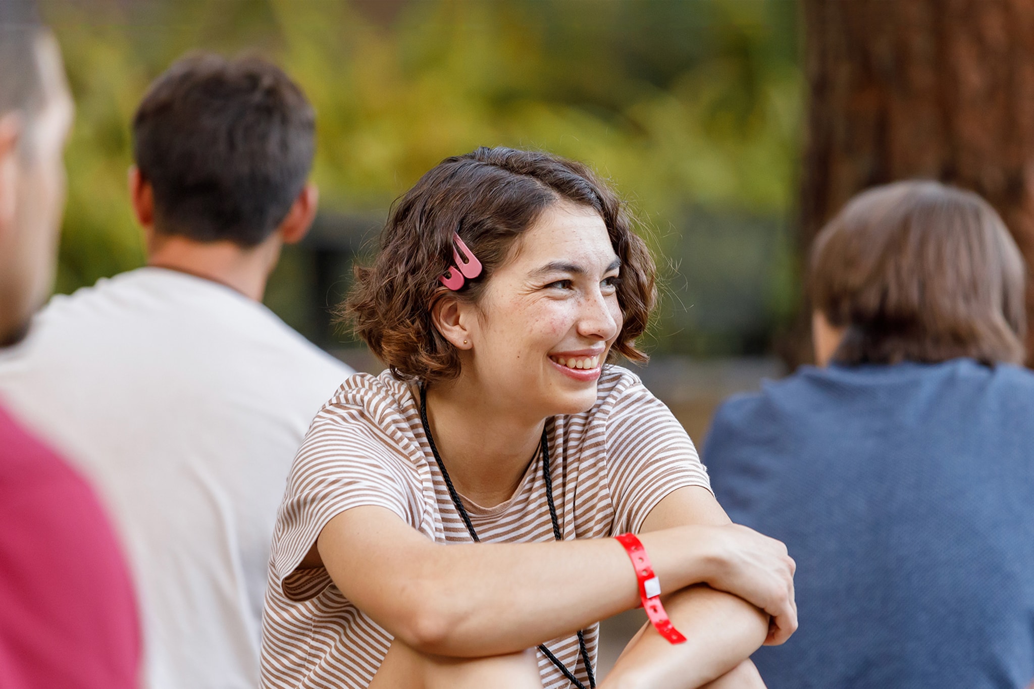 Student smiling