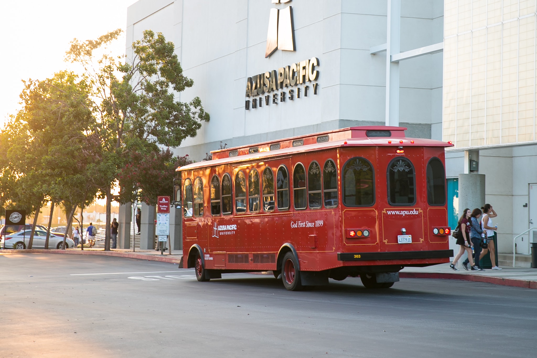 Azusa Pacific trolley