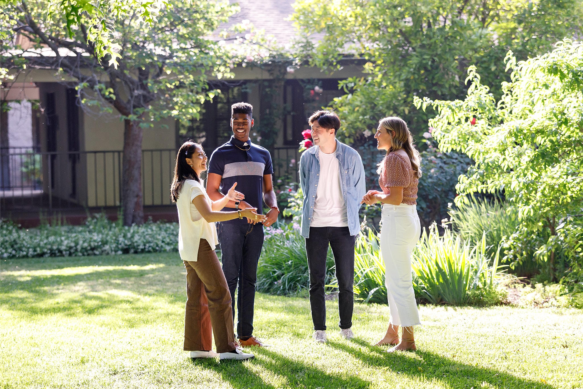 Students chatting