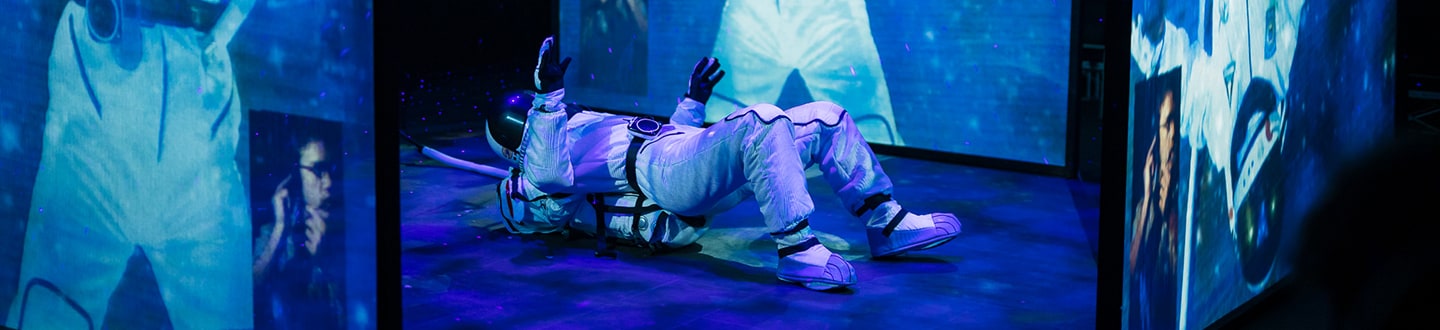 Astronaut on the floor