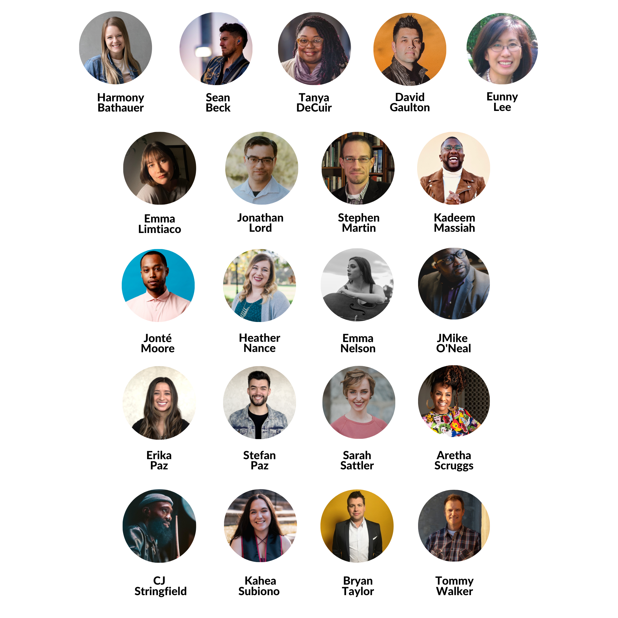 Guest speakers and artists
