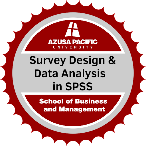 Applied research analysis badge that can be earned after completing the course