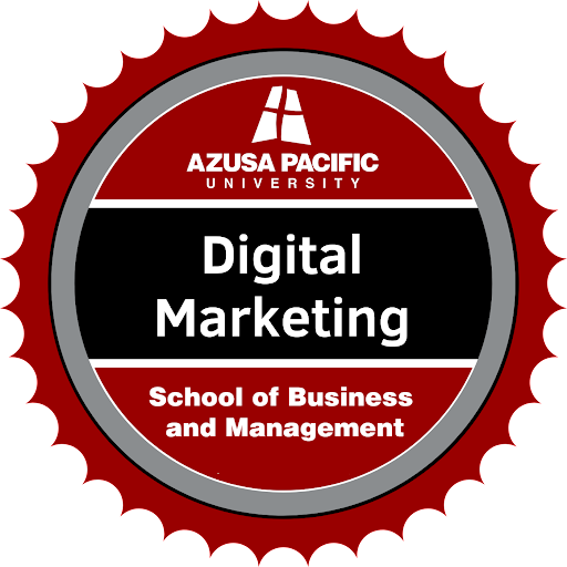Digital Marketing badge that can be earned after completing the course