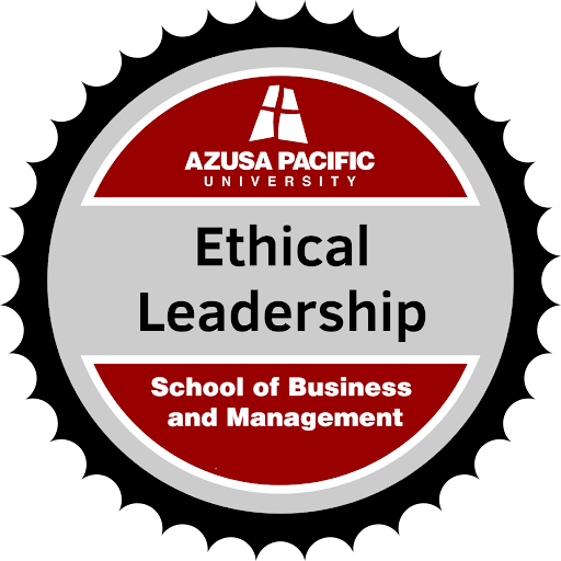 Ethical Leadership badge that can be earned after completing the course