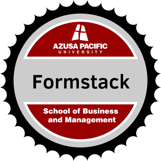 Formstack badge that can be earned after completing the course