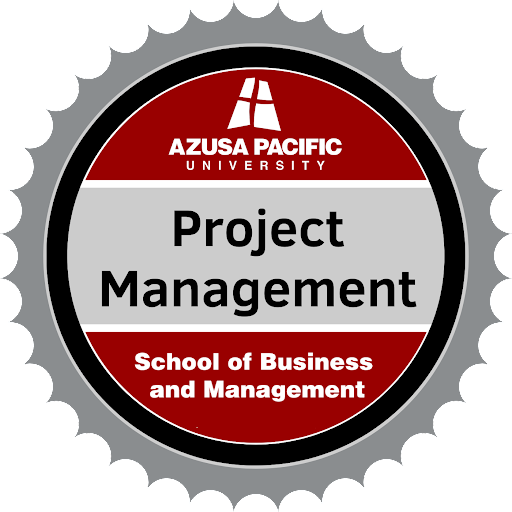 Project Management badge that can be earned after completing the course
