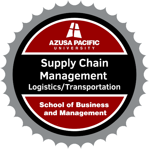 Supply Chain Management badge that can be earned after completing the course