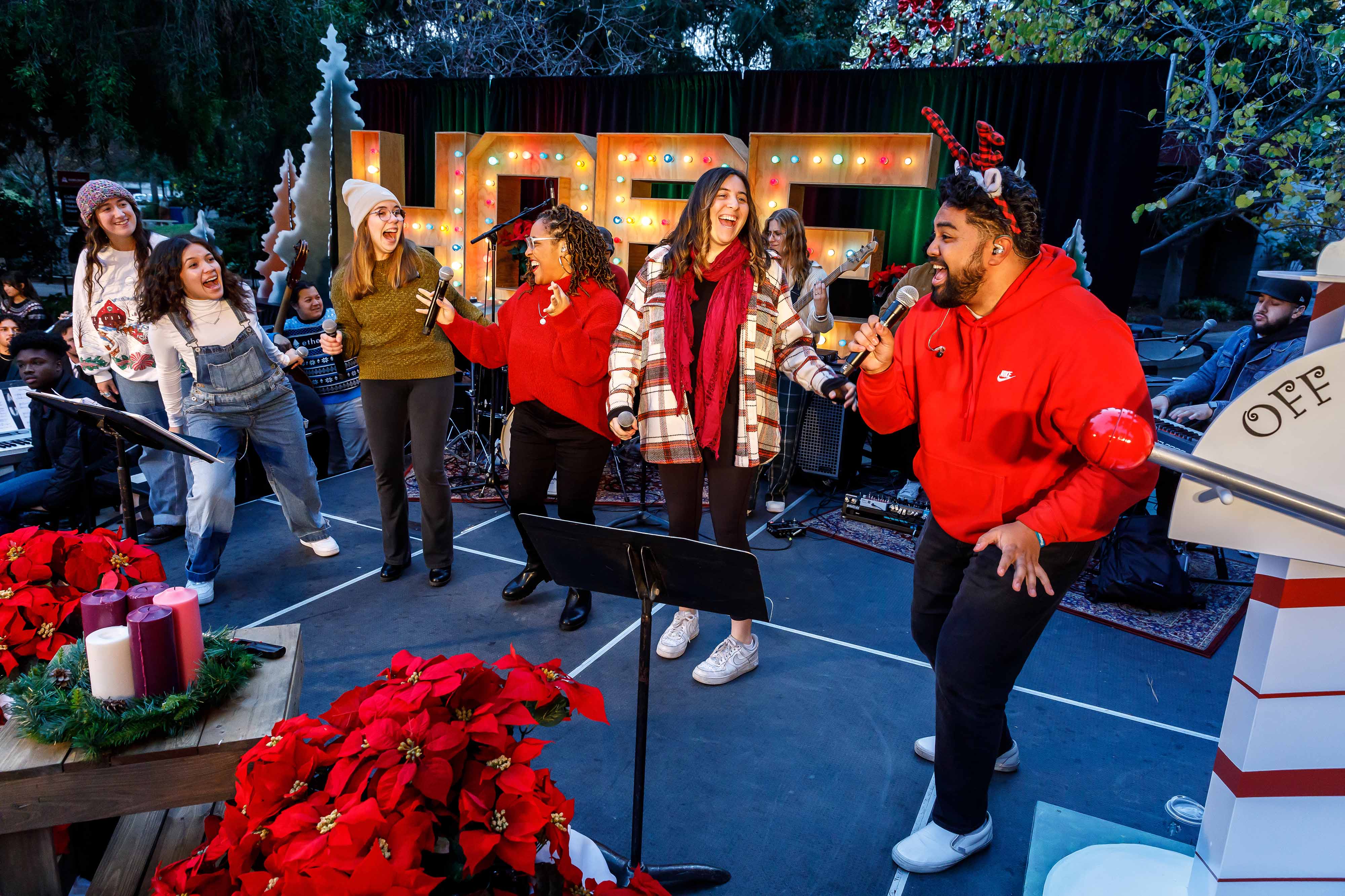 Photo of Christmas tree lighting
