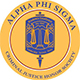 Image of Alpha Phi Sigma logo in blue and yellow.