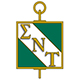 Image of Sigma Nu Tau logo in gold and green.